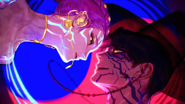 Rumi y Jinu frente a frente en K-Pop Demon Hunters
